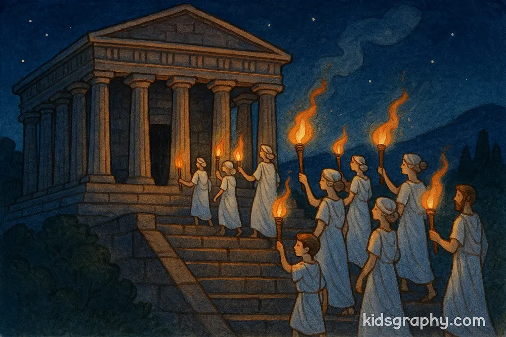 Ancient Eleusinian temple dedicated to Demeter.