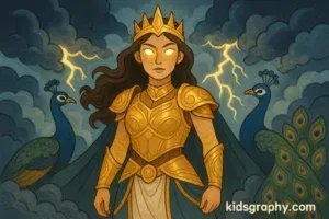 Hera reimagined in modern culture inspired by Greek mythology.