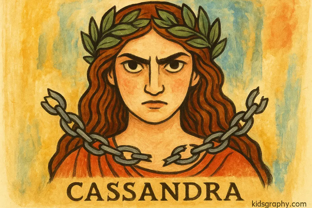 Modern reinterpretation of Cassandra in art.
