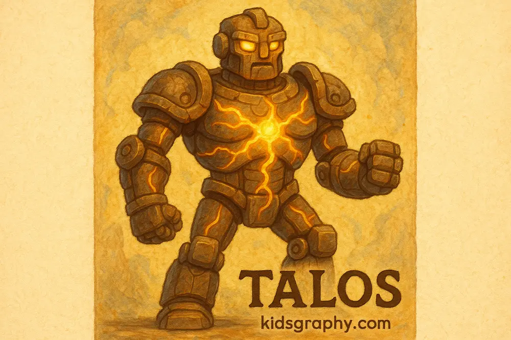 Talos imagined as the world’s first robot.