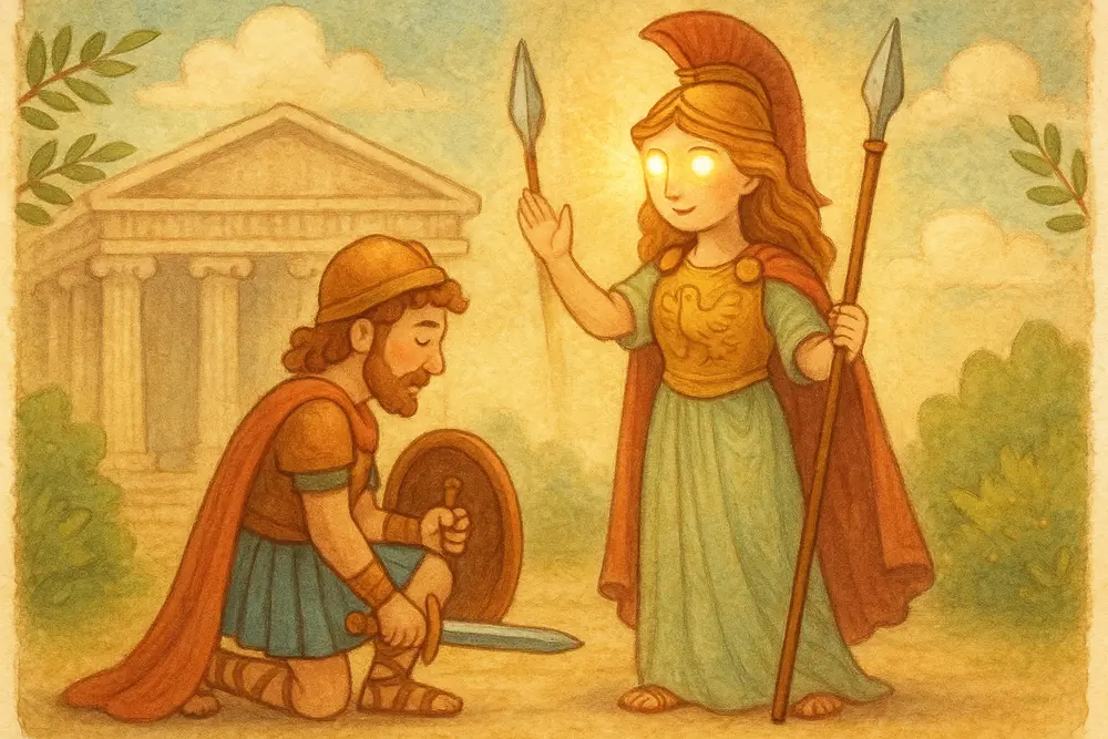 Athena empowers Diomedes with divine sight